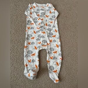 Magnetic Me Orange Fox and Gray Tree Kids Footie